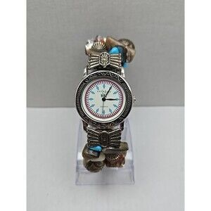 La Express West Quartz Turquoise Southwest Beaded Watch Womens New Battery Boho